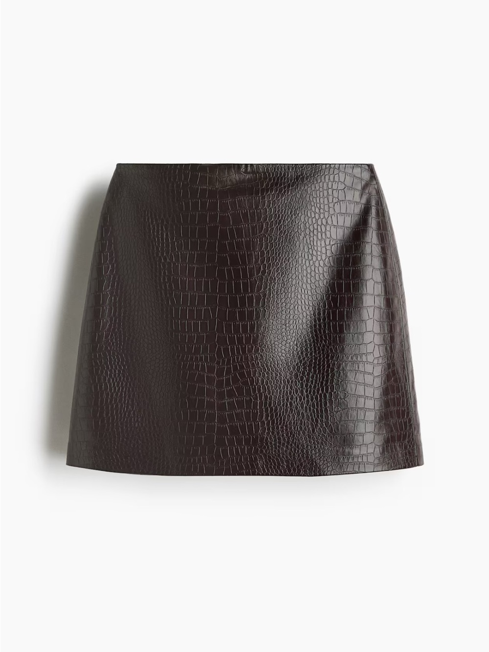 Coated Mini Skirt